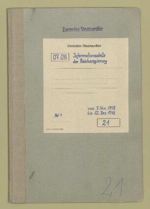 Zusammenstellung von Verordnungen der Reichsregierung
