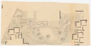 Gartenanlage des Instituts zur Erlangung der Hochschulreife, Oberhausen: Garten: Grundriss