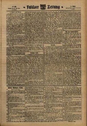 Zweite Ausgabe vom Dienstag, den 10. Mai 1910.