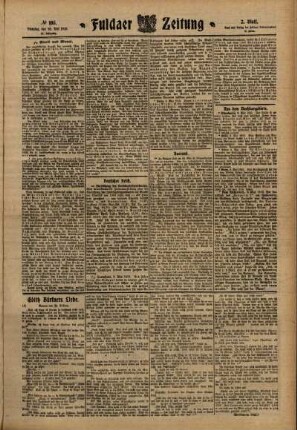 Zweite Ausgabe vom Dienstag, den 10. Mai 1910.