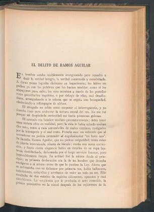 El delito de Ramos Aguilar