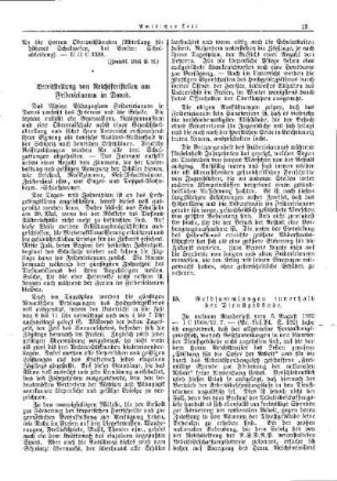 Geldsammlungen innerhalb der Dienstgebäude : [Amtlicher Teil]