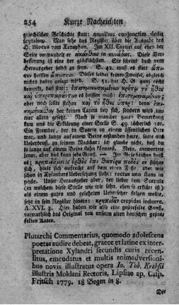 Commentarius, quomodo adolescens poetas audire debet. Ed.II.
