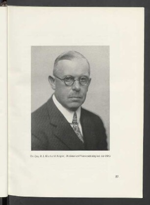 Dr.-Ing. E. h. Richard Anger, Direktor und Vorstandsmitglied der DRG