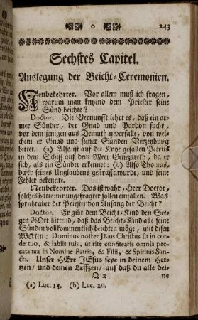 Sechstes Capitel. Auslegung der Beicht-Ceremonien.