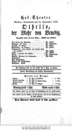 Othello, der Mohr von Venedig