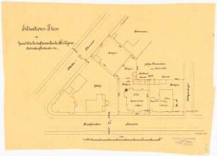 Villa Rütgers, Berlin-Tiergarten: Grundstücksplan 1:500