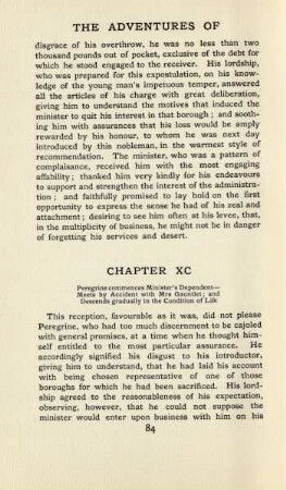 Chapter XC. Peregrine commences minister's dependent - ...