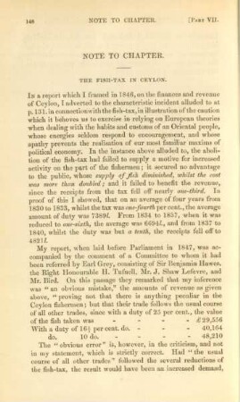 Note to chapter. The fish-tax in Ceylon