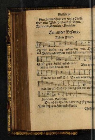 Ein ander Gesang. Johan Zwick.