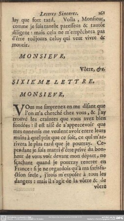 Sixieme Lettre