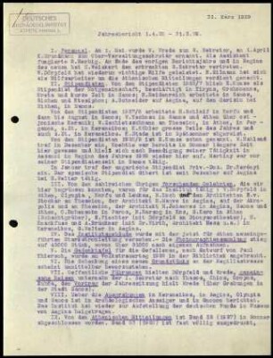 Jahresbericht 01.04.1928 bis 31.03.1929