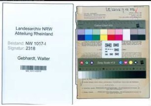 Entnazifizierung Walter Gebhardt , geb. 19.06.1890 (Buchhalter)