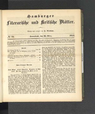 No. 24. 25. März 1854