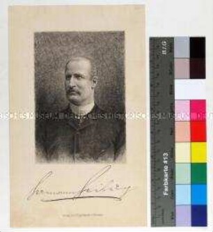 Porträt des Schriftstellers Hermann Heiberg
