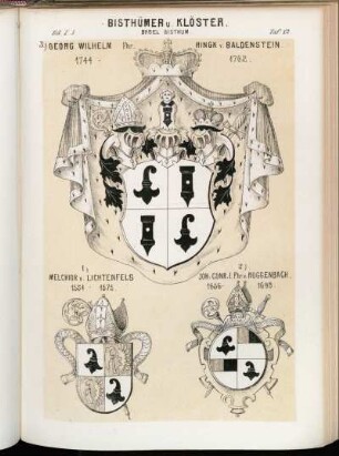Taf. 82. Basel Bisthum. - Georg Wilhlem Fhr. Ringk v. Baldenstein 1744 - 1762