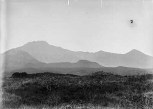 Krater des Mount Meru : Landschaft und Vegetation in der Nähe des Kraters des Mount Meru