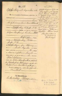 Standesamtsbuch der Stadt Aschaffenburg: Geburten 365/1900 - 184/1901