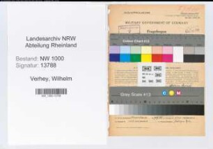 Entnazifizierung Wilhelm Verhey, geb. 06.10.1896 (Telegrafensekretaer)