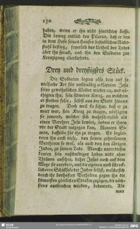 Drey und dreyßigstes Stück