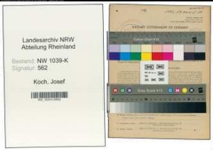 Entnazifizierung Josef Koch , geb. 19.03.1895 (Ingenieur)