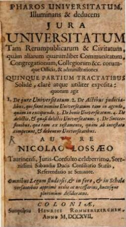 Pharos universitatum