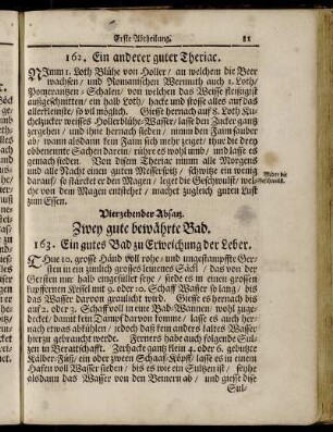 Vierzehender Absatz. Zwey gute bewährte Bad