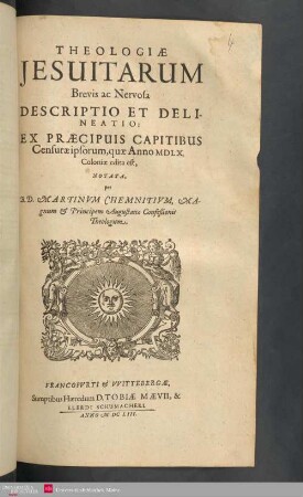 Theologiae Jesuitarum Brevis ac Nervosa Descriptio Et Delineatio