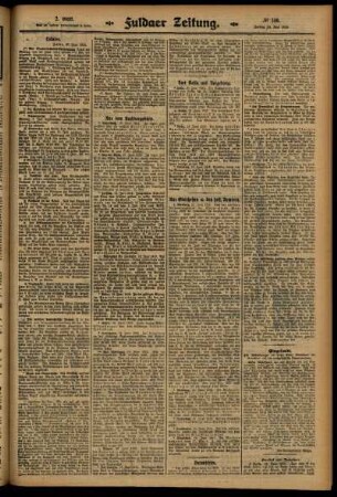 Zweite Ausgabe vom Freitag, den 20. Juni 1913.