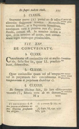 Tit. XIV. De Concubinatu