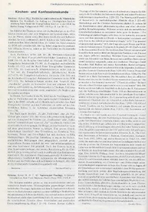 51-52 [Rezension] Osborne, Kenan B., Sacramental theology