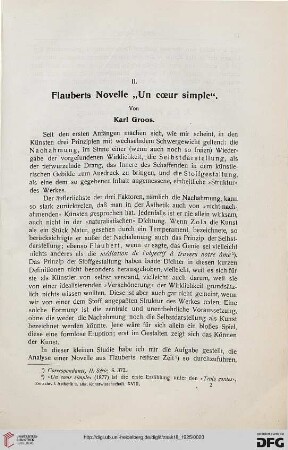 Flauberts Novelle "Un coeur simple"