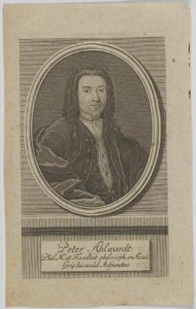 Bildnis des Peter Ahlwardt