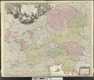 Germania Austriaca : complectens S. R. I. Circulum Austriacum ut et reliquas in Germania Augustissimae Domui Austr. devotas Terras Haereditarias ; Cum Privilegio S. C. M.