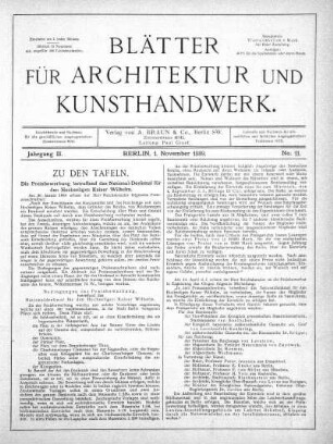 No. 11, 1. November 1889