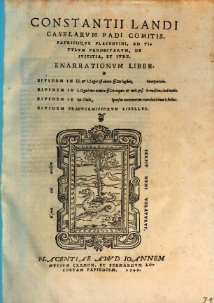 Ad titulum Pandectarum de iustitia et iure enarrationum liber