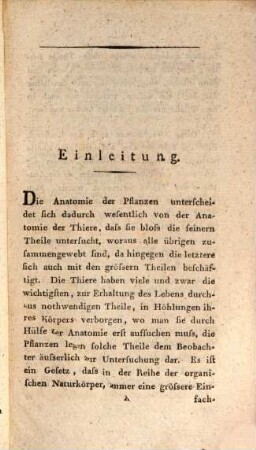 Grundlehren der Anatomie und Physiologie der Pflanzen