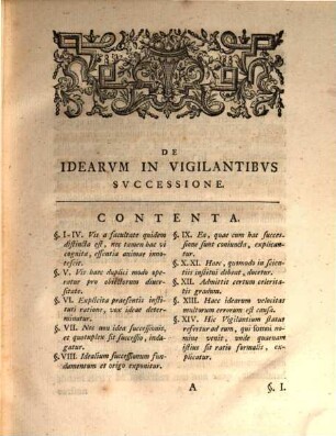 Diss. philos. de idearum in vigilantibus successione