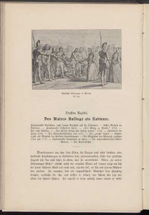 Fünftes Kapitel. Des Malers Anfänge als Radierer.