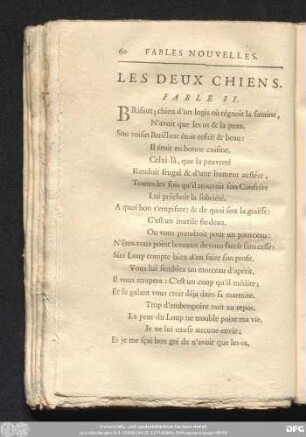 Les Deux Chiens. Fable II.