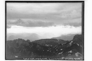 Alpenpanorama des Säntis mit Blick Richtung Rheintal