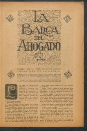 La barca del ahogado : Novela inédita, original, especialmente escrita para "El Suplemento". - Ilustró Zavattaro