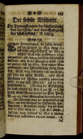 Der sechste Abschnitt.