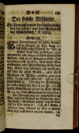 Der sechste Abschnitt.
