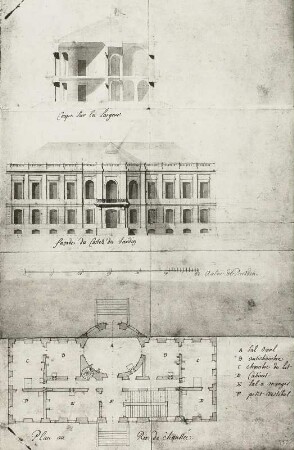 Plans et Elevations des Differentes Maisons Tom II, Bl. 19: Entwurf für eine Maison de plaisance