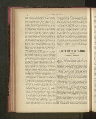 La Lutte Contre Le Paludisme.