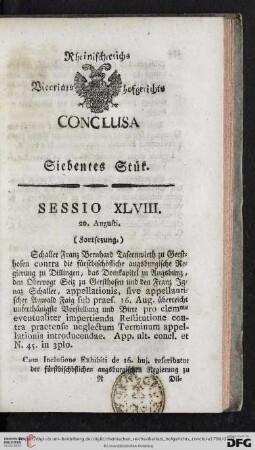 Siebentes Stuek