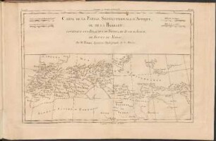 Carte De La Partie Septentrionale D'Afrique, Ou De La Barbarie : Contenant Les Royaumes De Tripoli, De Tunis, D'Alger, De Fez Et De Maroc