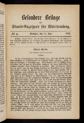 161-176, Nr. 11, 16. Juni 1876