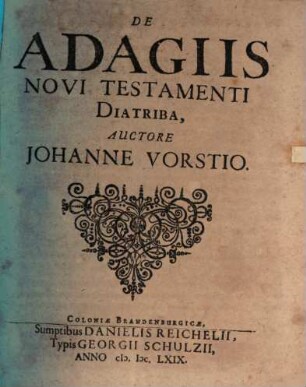 De adagiis Novi Testamenti diatriba